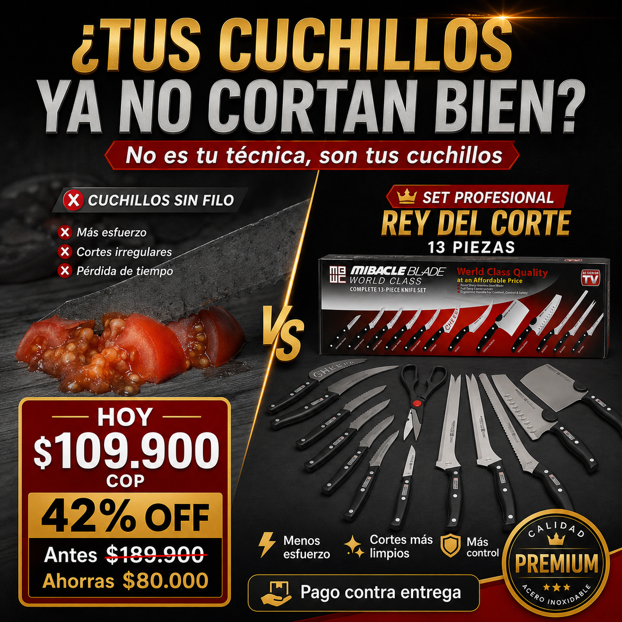 Set Maestro de Cuchillos — Más Precisión, Menos Esfuerzo