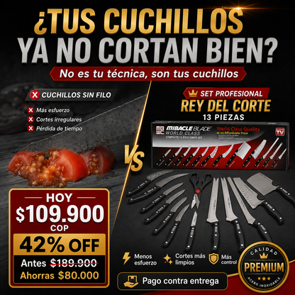 Set Maestro de Cuchillos — Más Precisión, Menos Esfuerzo