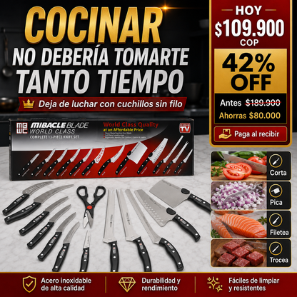 Set Maestro de Cuchillos — Más Precisión, Menos Esfuerzo